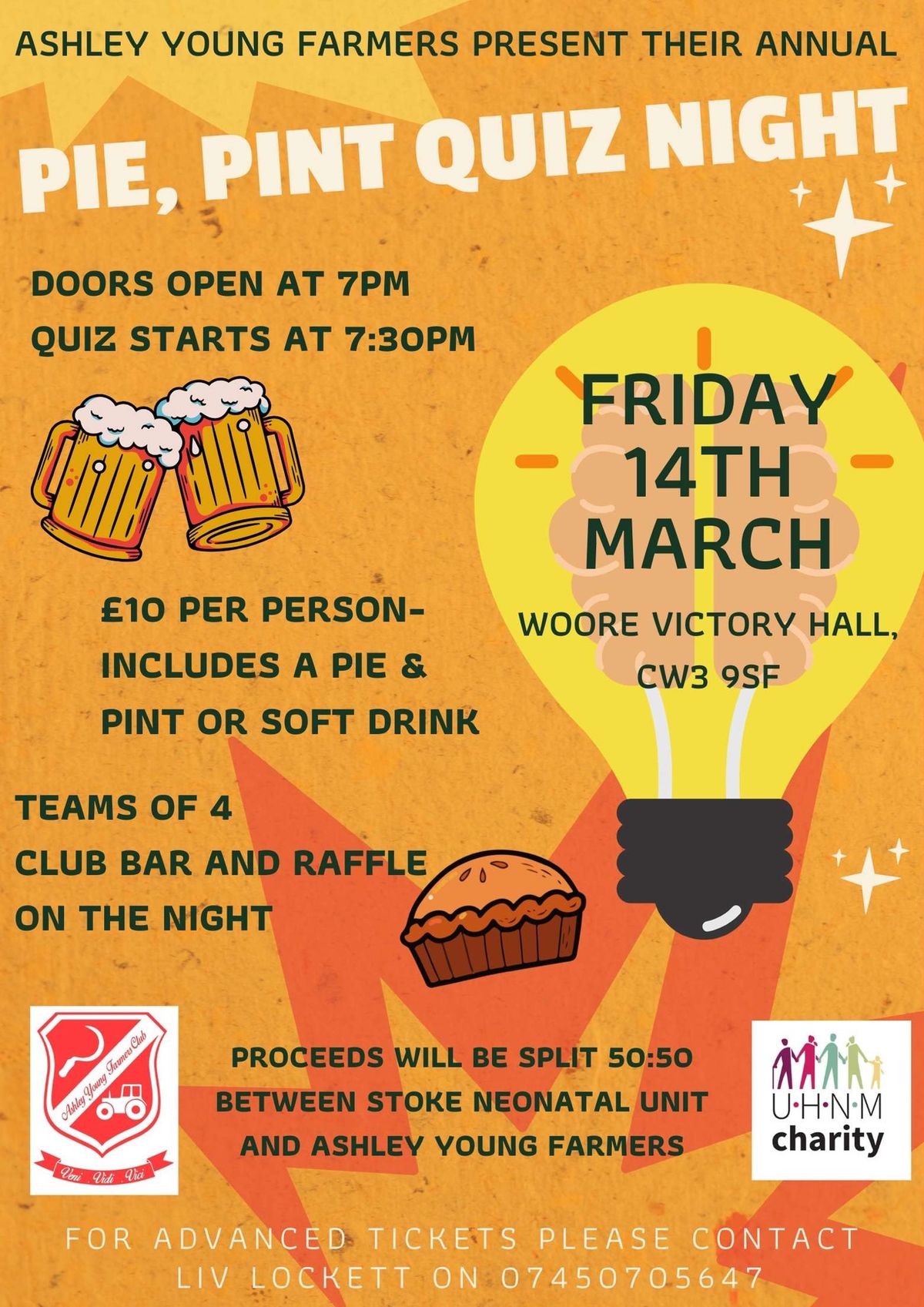 Pie, Pint & Quiz night 