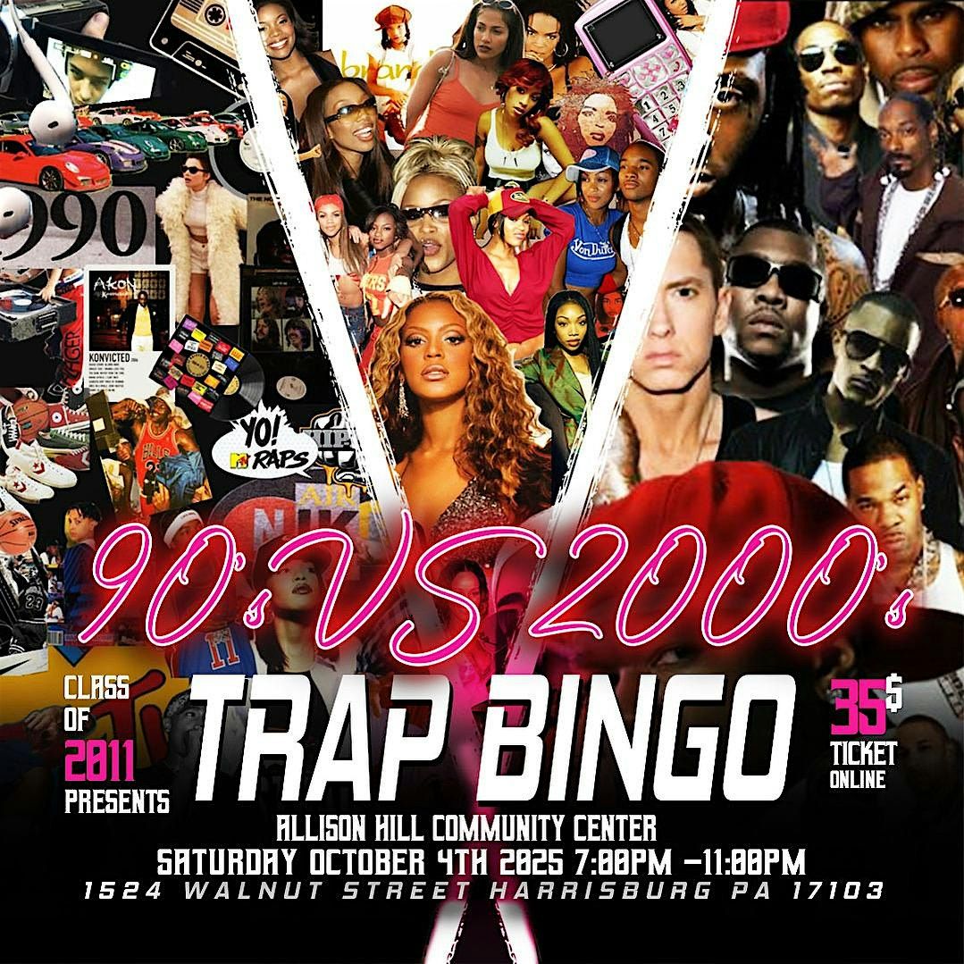90s Vs 2000s Trap Bingo