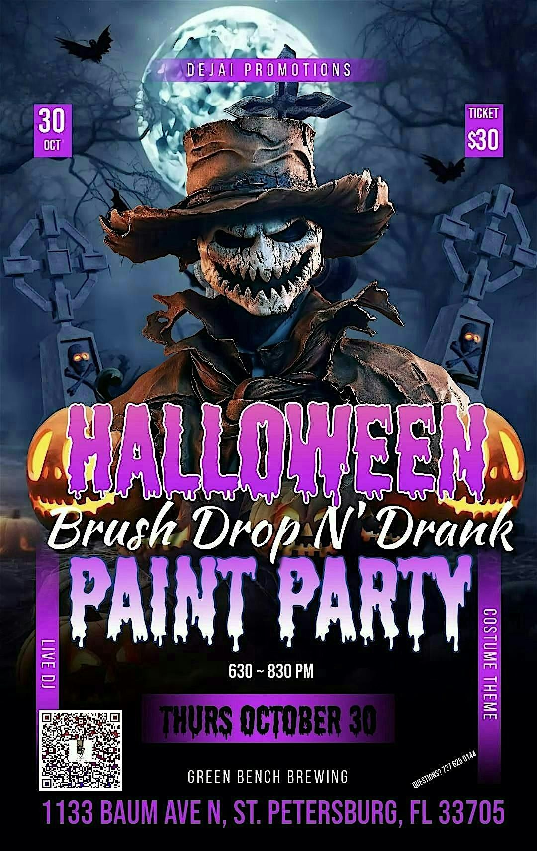 Brush Drop N\u2019 Drank : Halloween Horror Glow