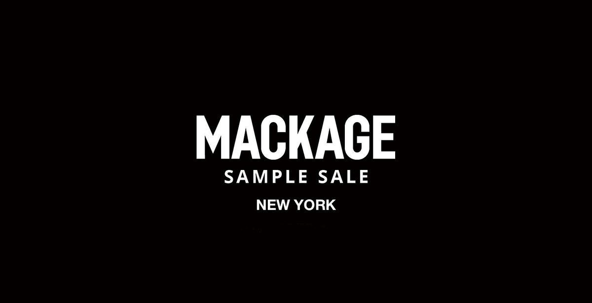 MACKAGE SAMPLE SALE - NEW YORK