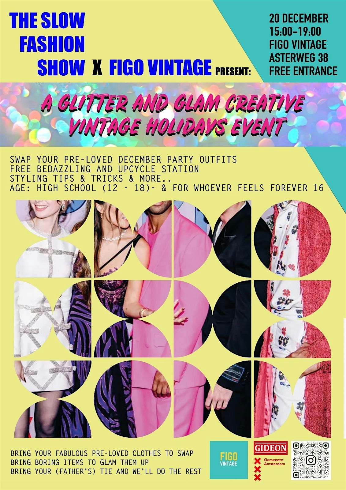 The Slow Fashion Show x Figo Vintage: glitter and glam holiday event