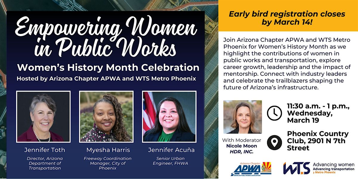 Empowering Women in Public Works: Women\u2019s History Month Celebration