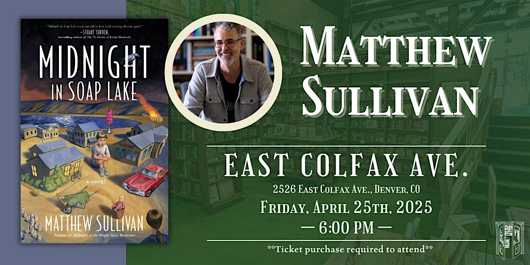 Matthew Sullivan Live at Tattered Cover Colfax