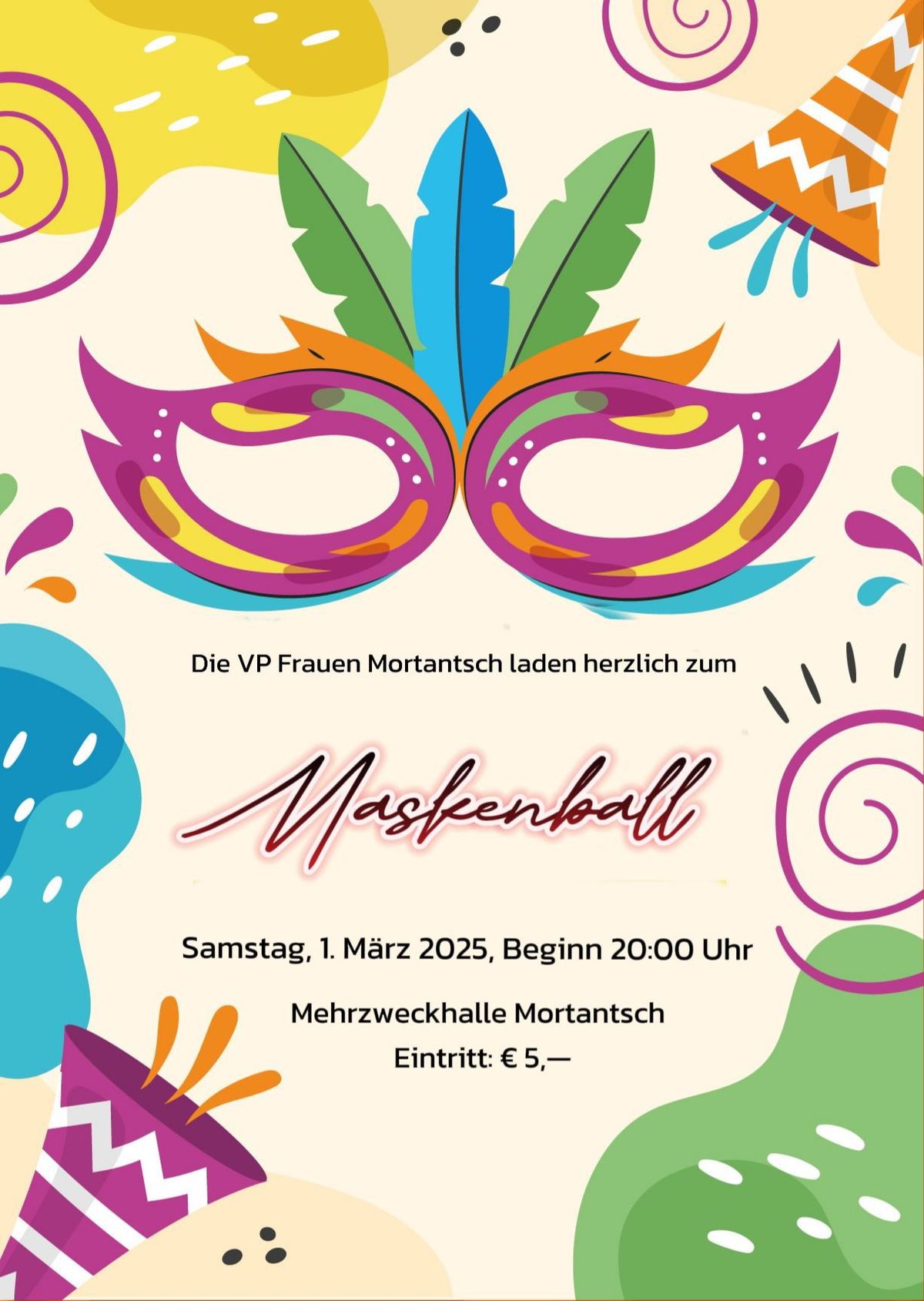 Maskenball der VP Frauen