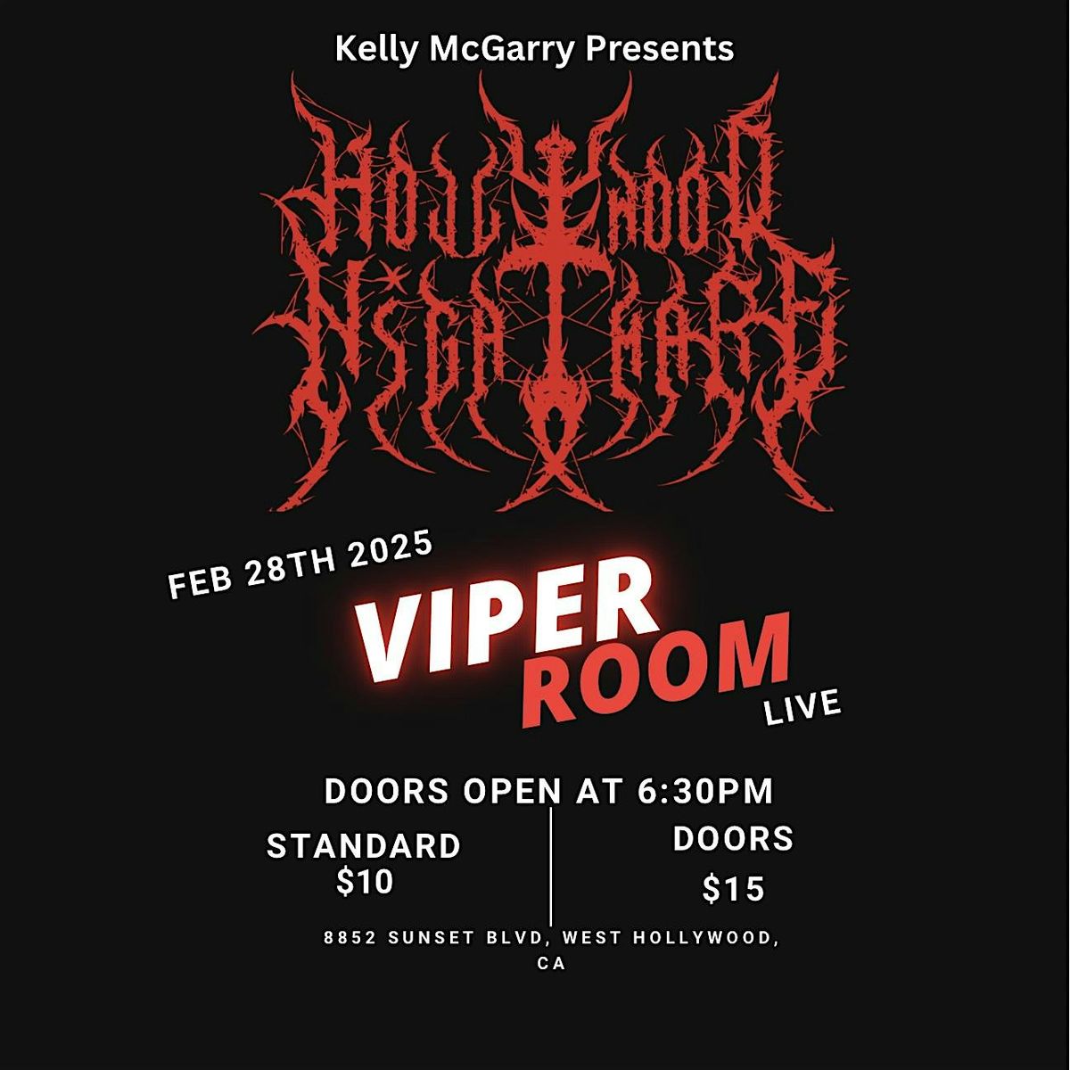 Hollywood Nightmare live at Viper Room 2\/28\/25