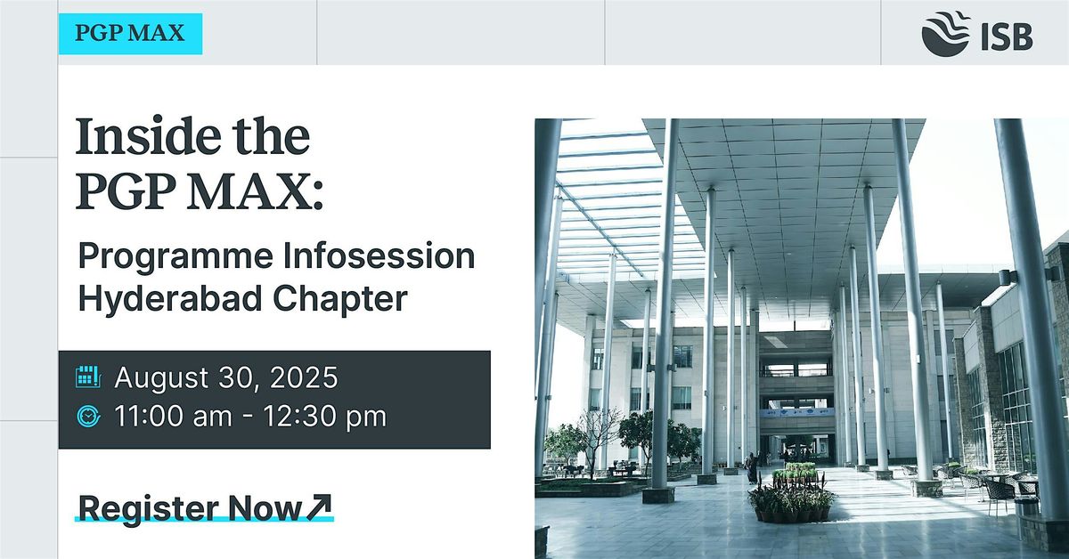 Inside the PGP MAX Programme Infosession: Hyderabad Chapter