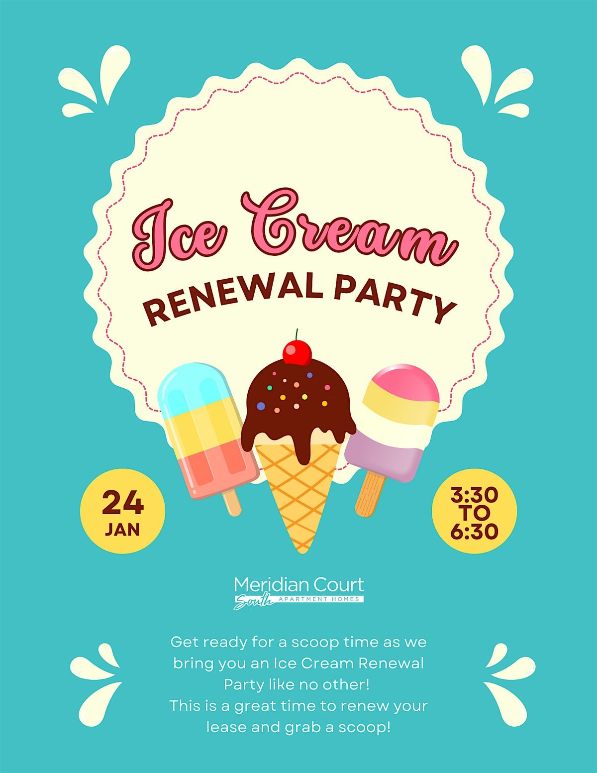 Meridian Court South Ice Cream Renewal Party