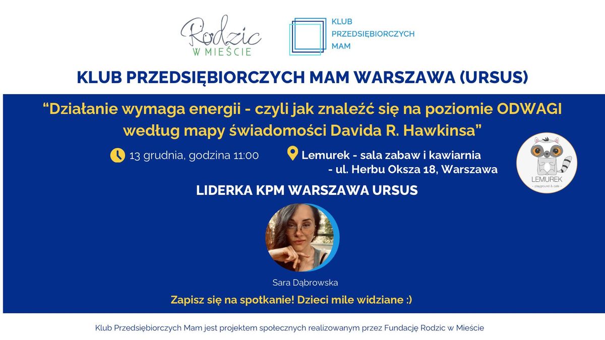 Klub Przedsi\u0119biorczych Mam Warszawa - 13.12.2024