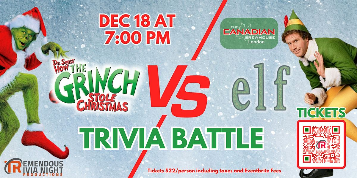 London Ontario (Canadian Brewhouse) Grinch & Elf Christmas Trivia!