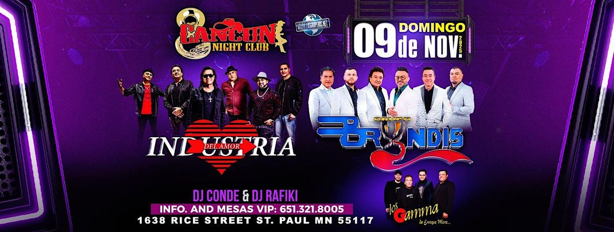 GRUPO BRYNDIS  INDUSTRIA DEL AMOR  LOS GAMMA DE ENRIQUE MORA