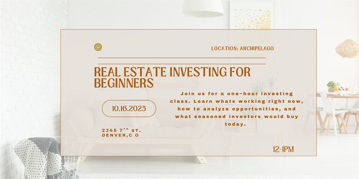 Real Estate Investing For Beginners