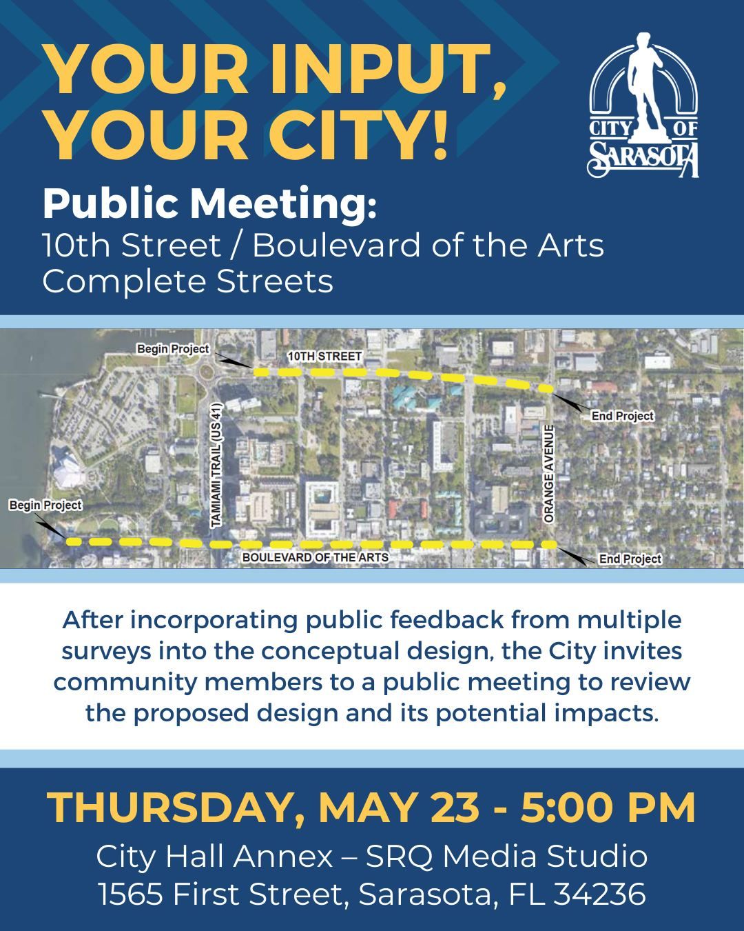 Information Meeting: 10th St. and Boulevard of the Arts Complete Streets