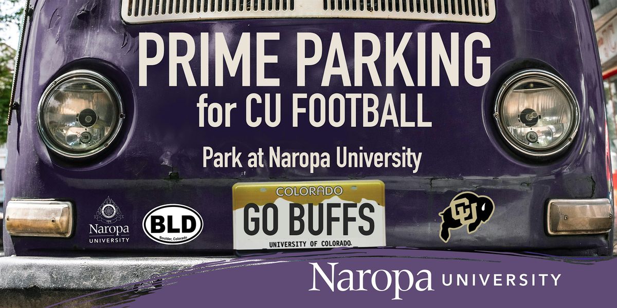 Prime Parking for CU Football at Naropa University - September 6