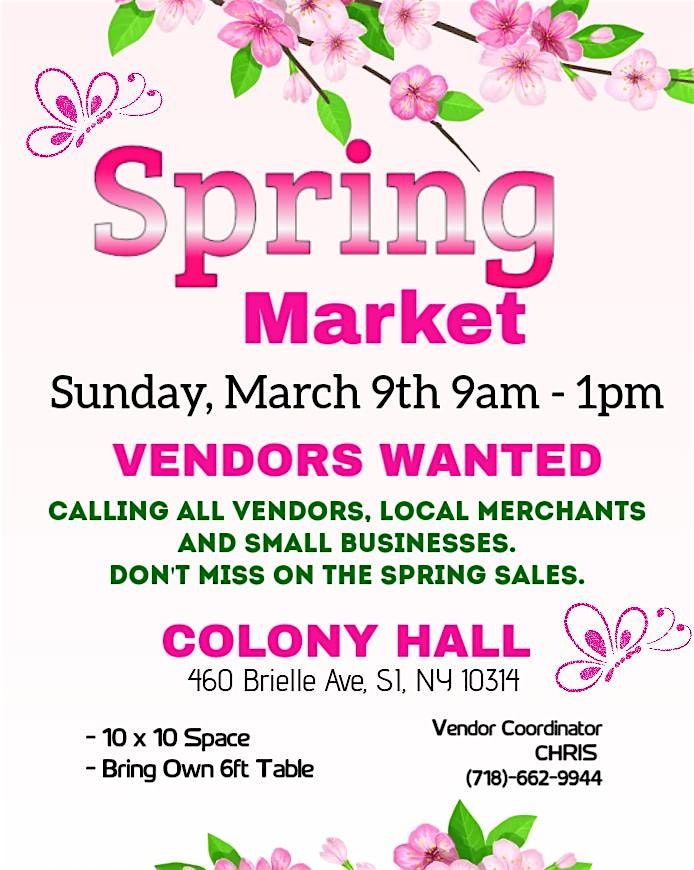 Spring Market at Grand Colony Hall