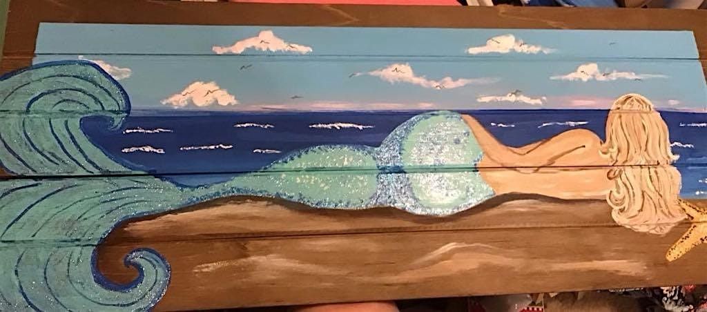 Mermaid Wall Hanging Painting Class