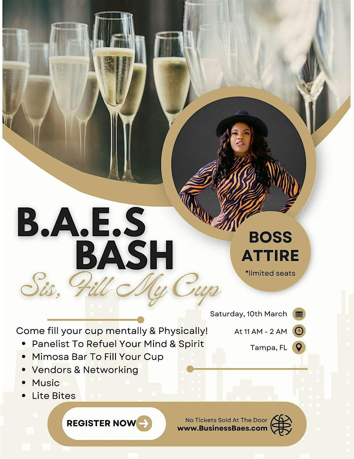 B.A.E.S. BASH \u2013 SIS, FILL MY CUP!