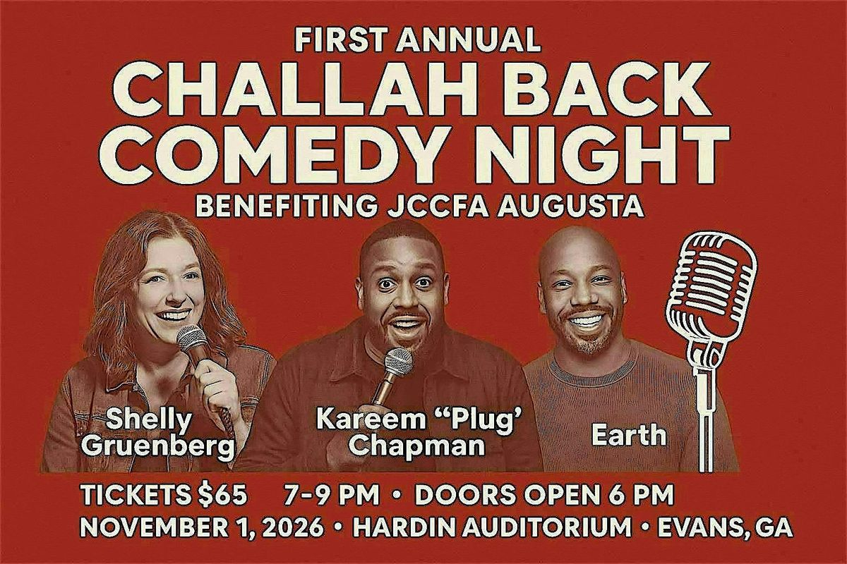 First Annual CHALLAH BACK COMEDY NIGHT  benefiting the JCCFA
