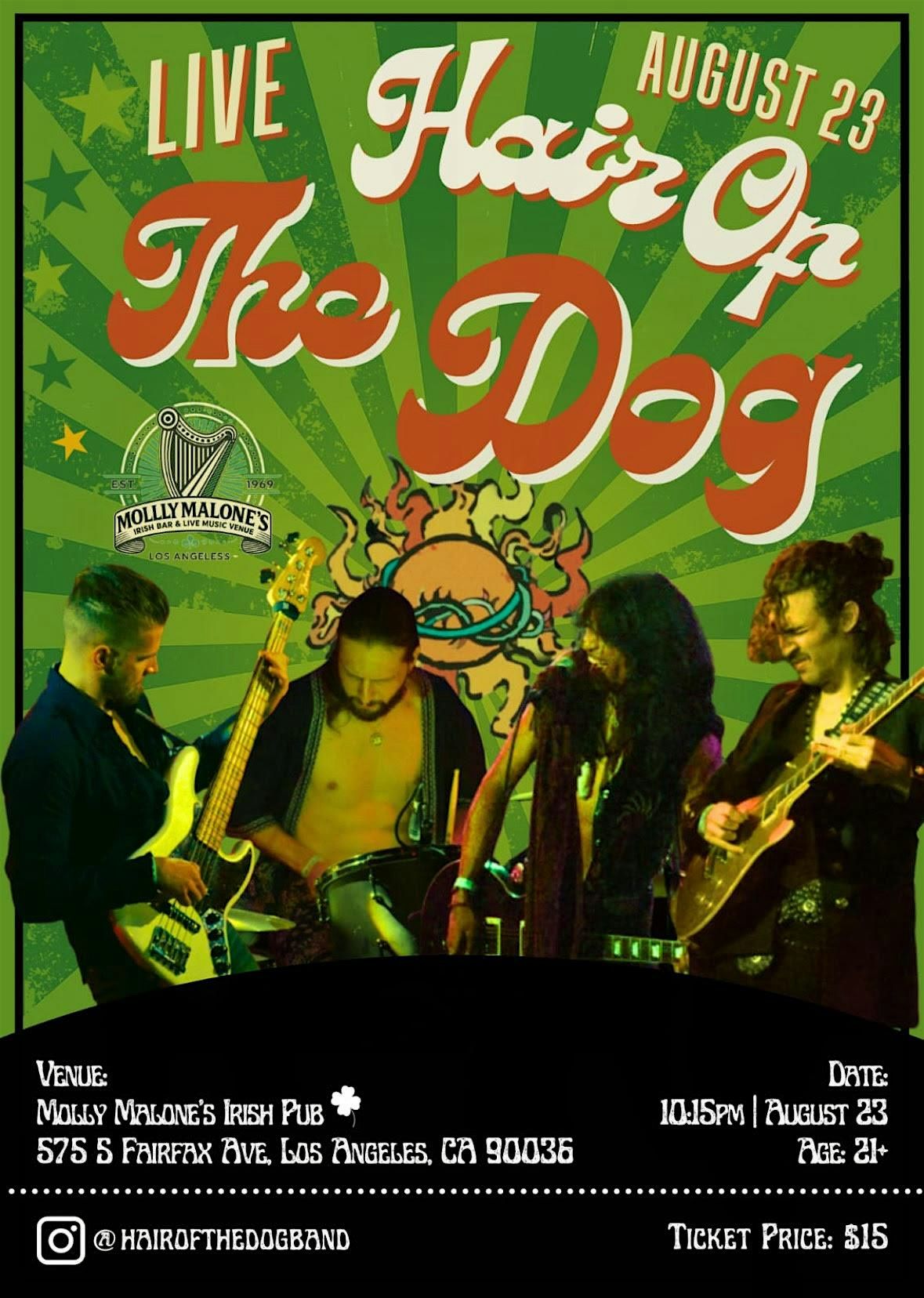 Hair Of The Dog - Molly Malone's (AUG 23RD)