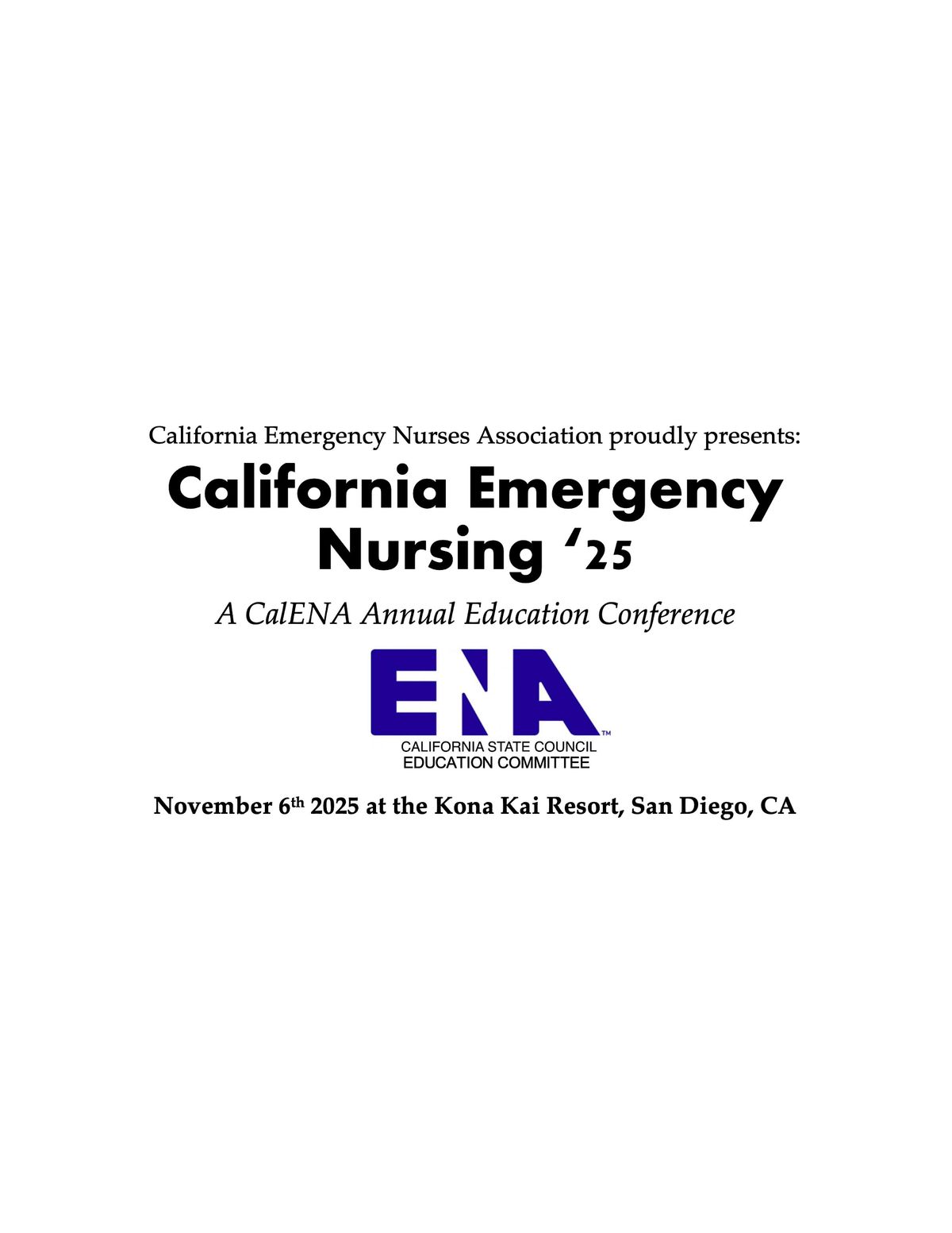 California Emergency Nursing '25