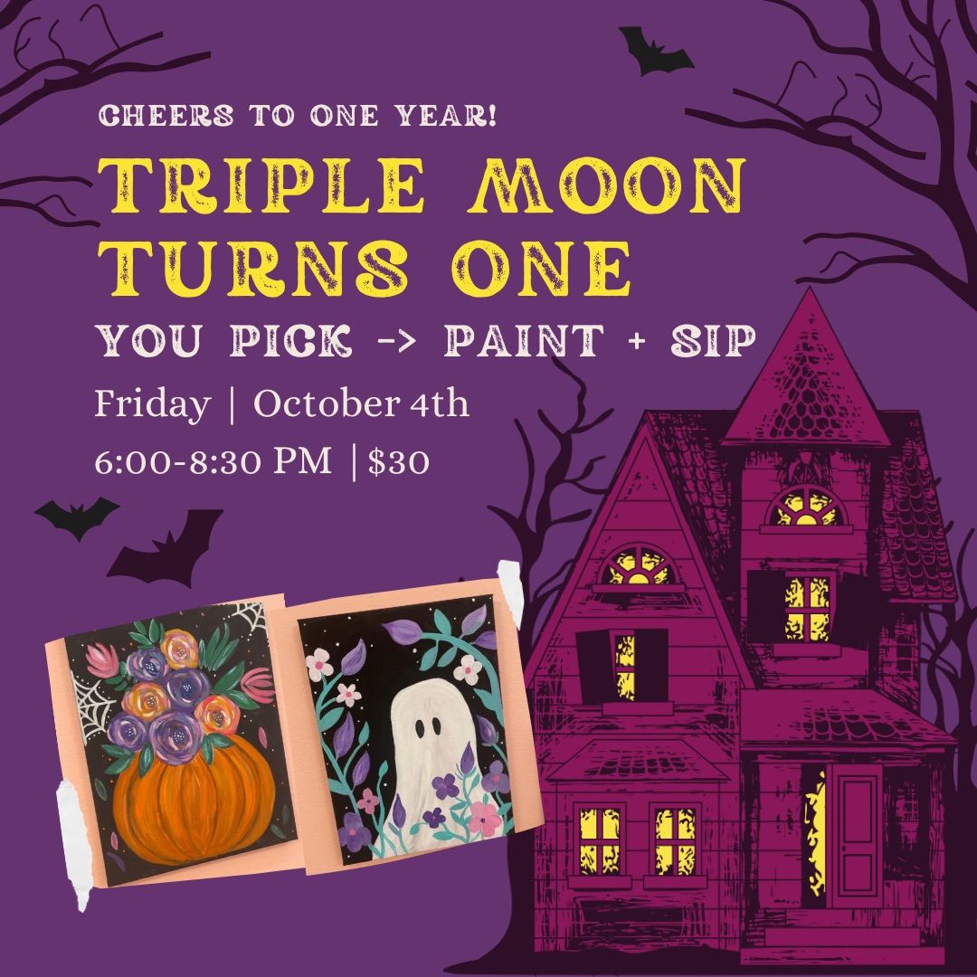 One Year Anniversary Party | Spooky Paint & Sip