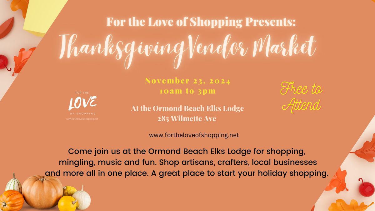 Thanksgiving Vendor Market