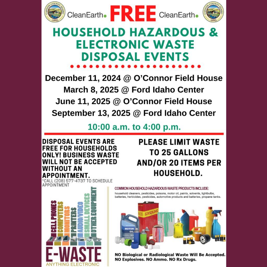 FREE Household Hazardous Waste & Electronic Disposal Event