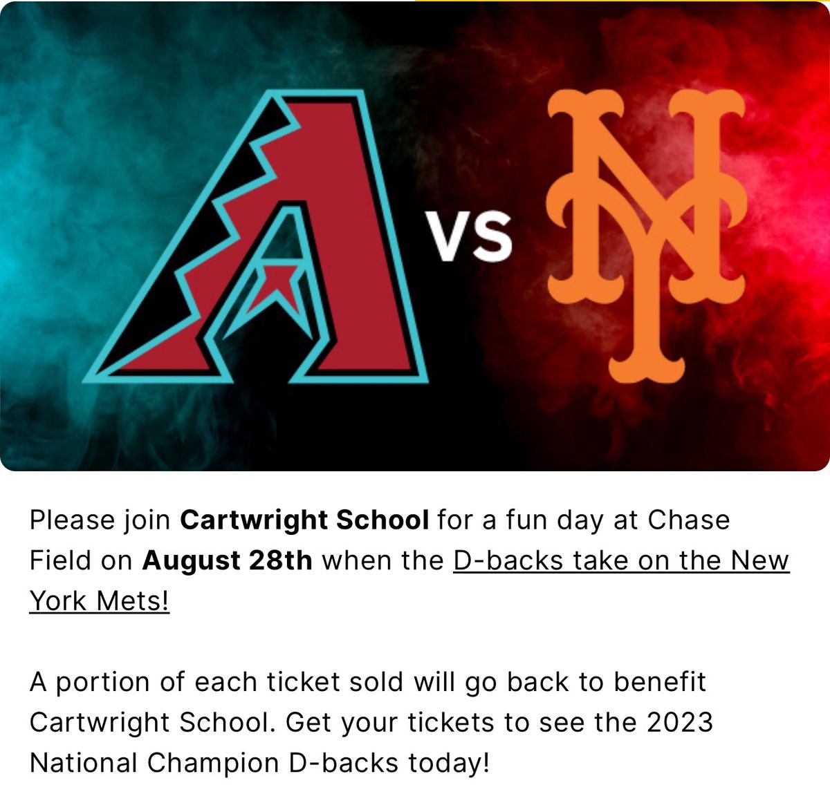 Cartwright Day at Chase Field