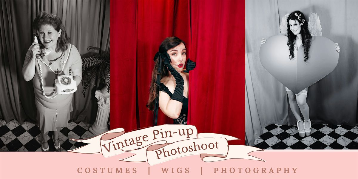 Vintage Pin-up Photoshoot | Costumes, Wigs, & Backdrops!