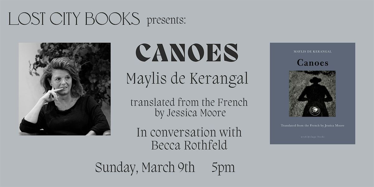 Canoes by Maylis de Kerangal