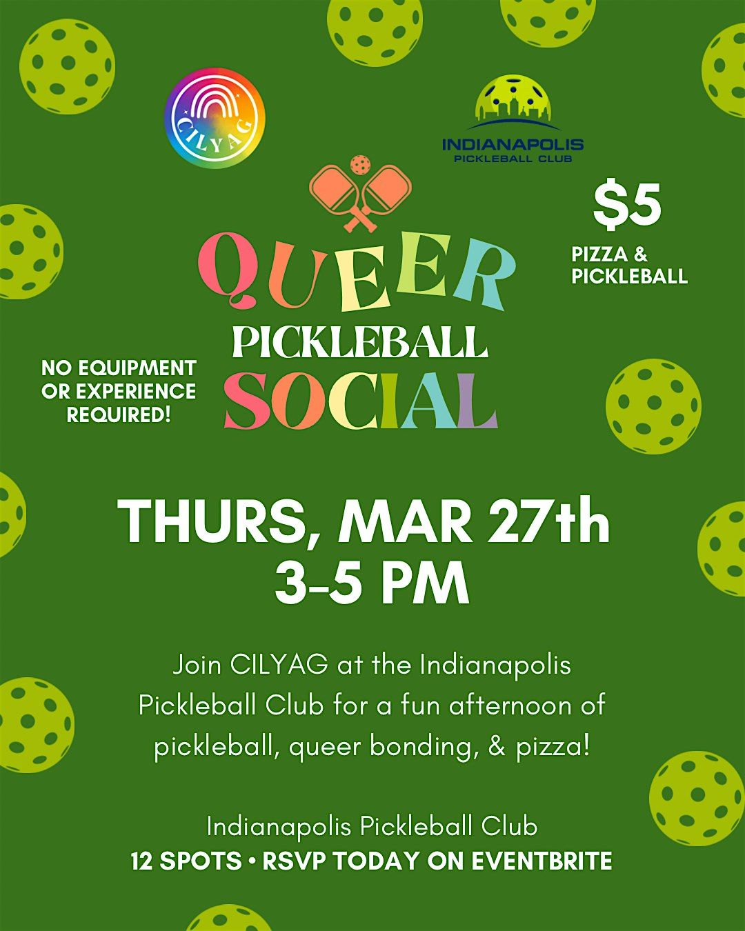 QUEER PICKLEBALL SOCIAL w\/CILYAG