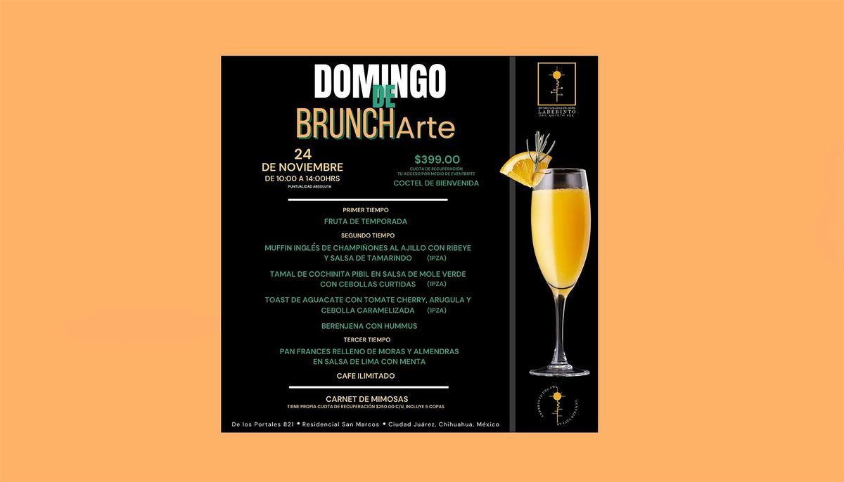 10:00  AM  Domingo de Brunch y Arte con Visita Guiada