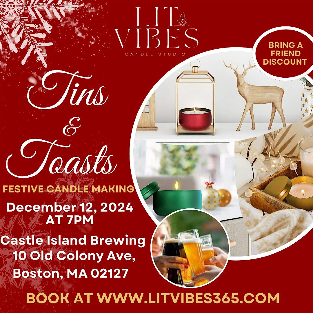 Holiday Candle Making Castle Island Brewing-Southie