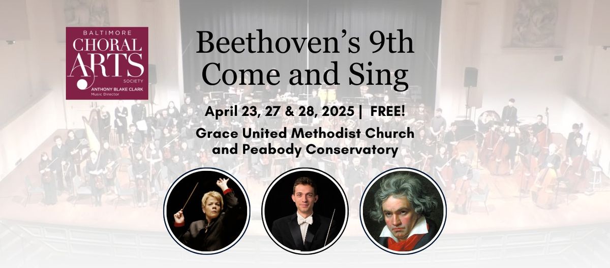 Come and Sing Beethoven with Baltimore Choral Arts!