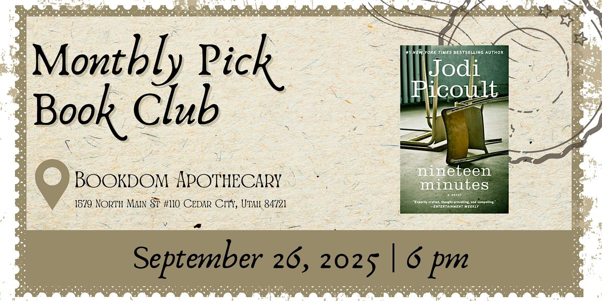 Nineteen Minutes | Monthly Pick Book Club