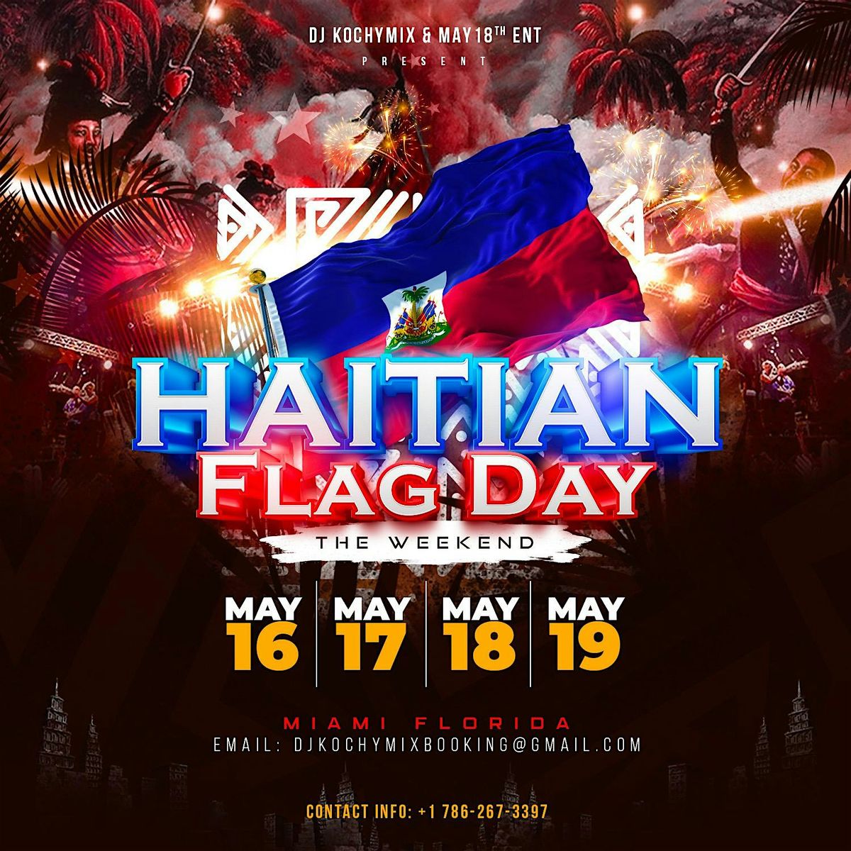 Haitian Flag Day | Bedjine & K-Dilak | Tony Mix | Rara Lakay |  Kidnely