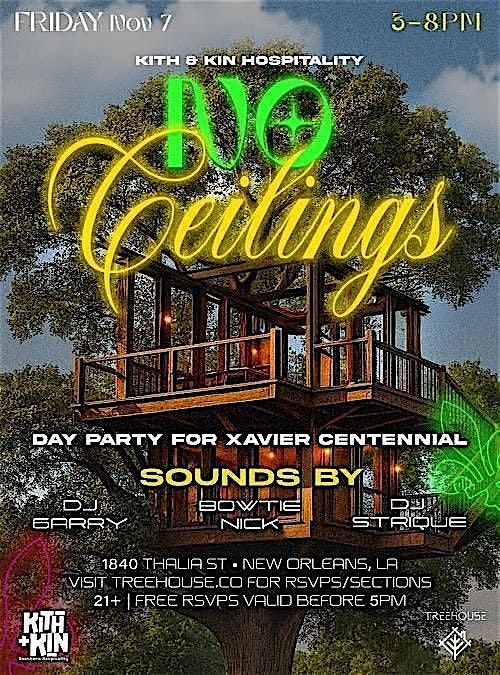 No Ceilings @ Treehouse | Nov. 7