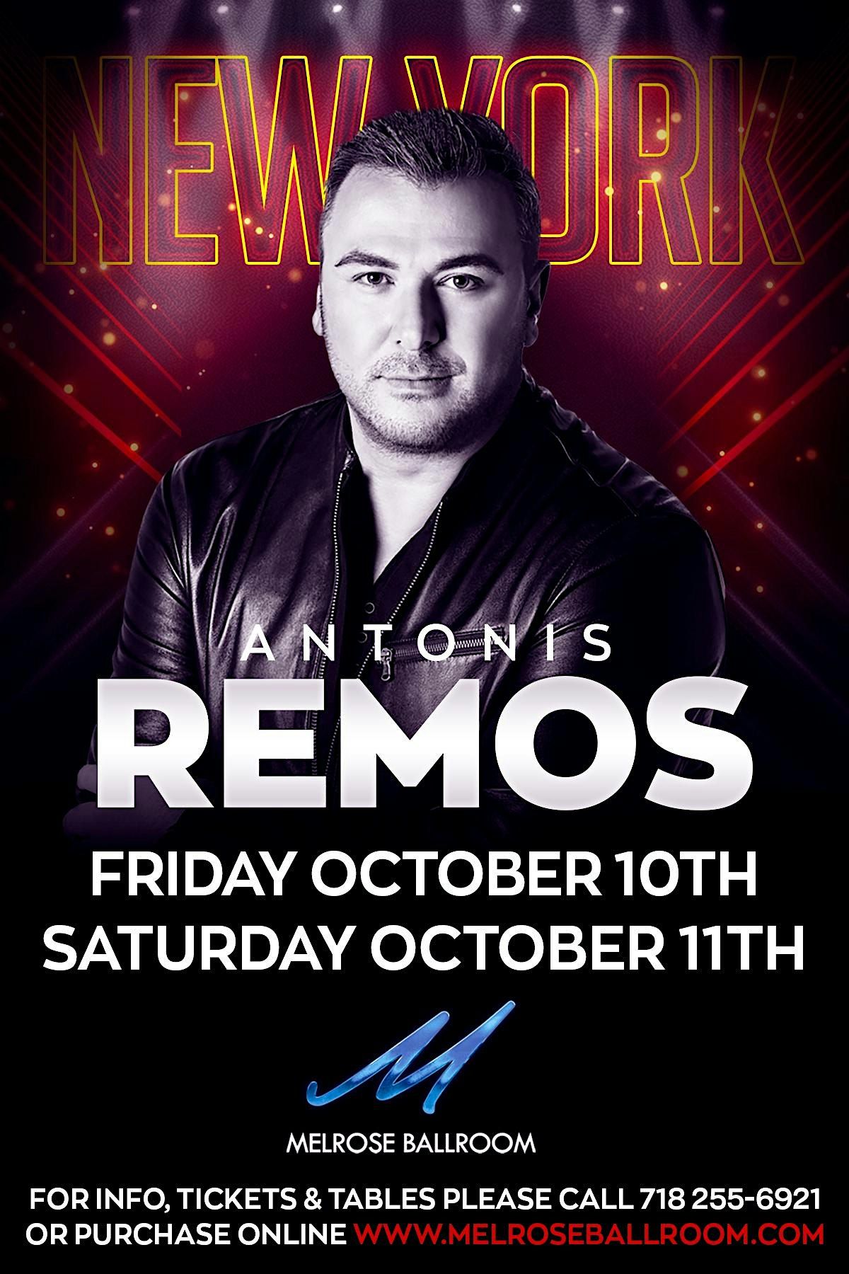 Friday Night w\/Antonis Remos Live  -Early Showtime