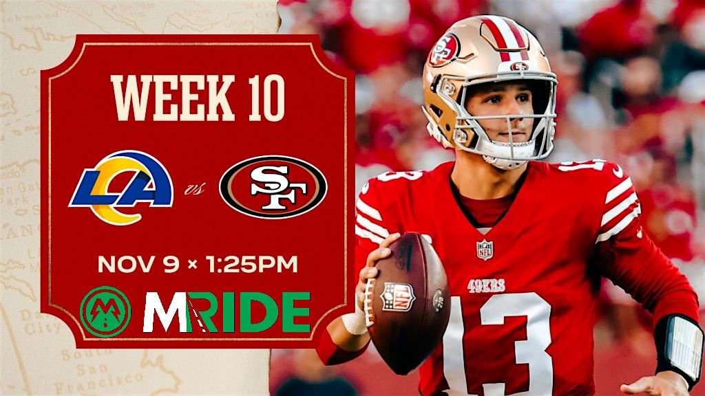 49ers vs LA RAMS SHUTTLE BUS R\/T FROM SAN FRANCISCO (MARINA) 11\/09\/2025