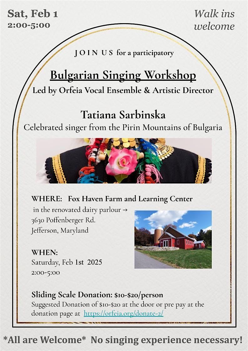 Bulgarian Singing Workshop