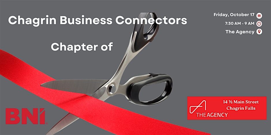 Ribbon Cutting Ceremony of the Chagrin Business Connectors Chapter of BNI