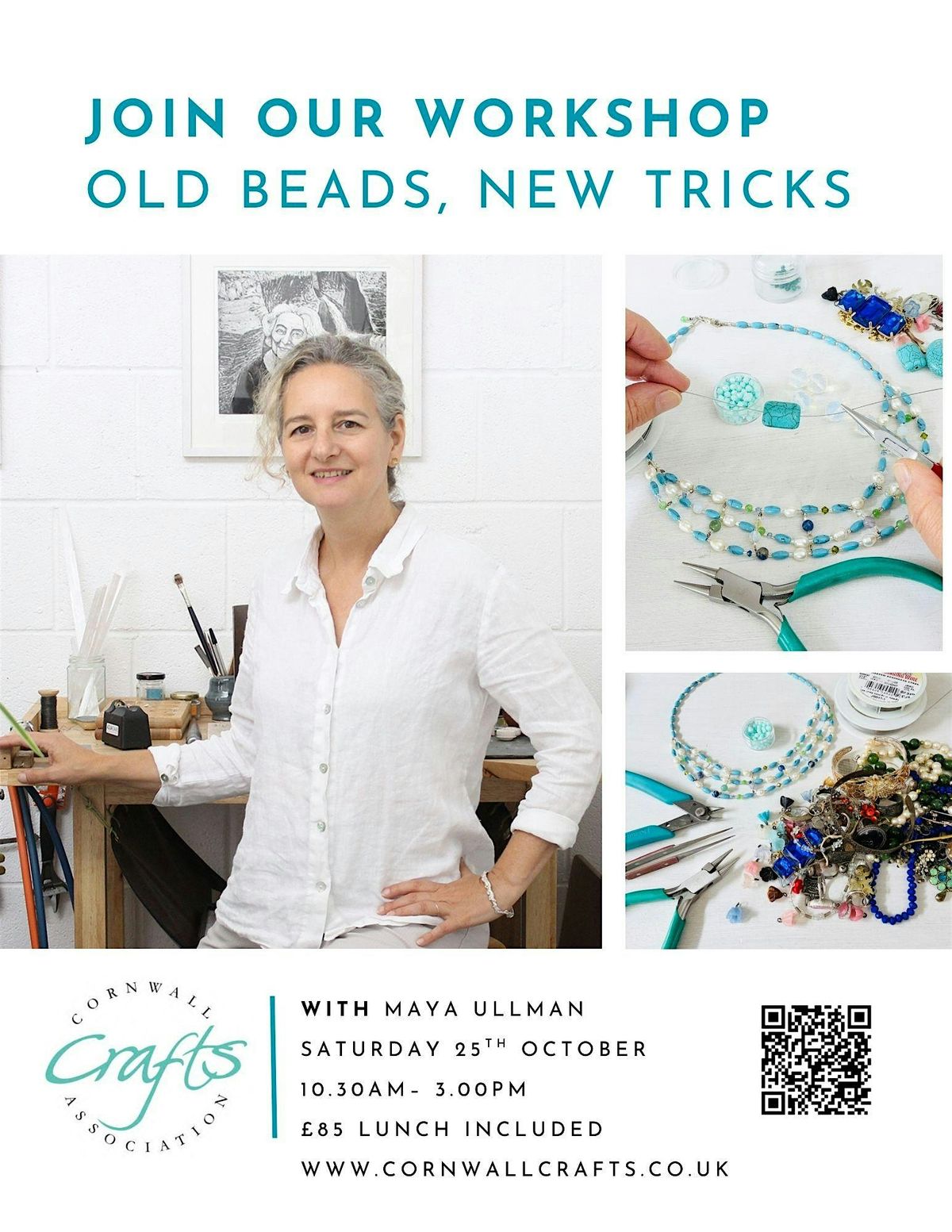 Old Beads, New Tricks Jewellery Workshop. Lunch included!