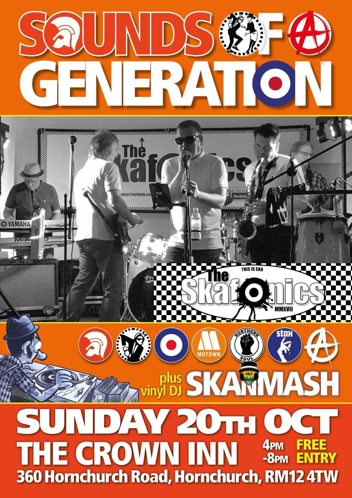 The Skafonics + Ska N Mash, Sunday 20th October 2024. Free entry! 