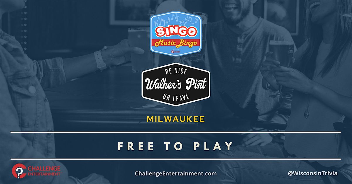 Monthly SINGO Bingo Nights at Walker's Pint
