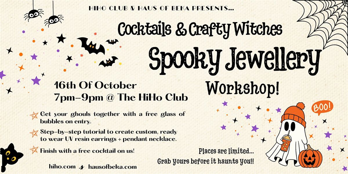 Crafty Witches UV Resin Jewellery Workshop