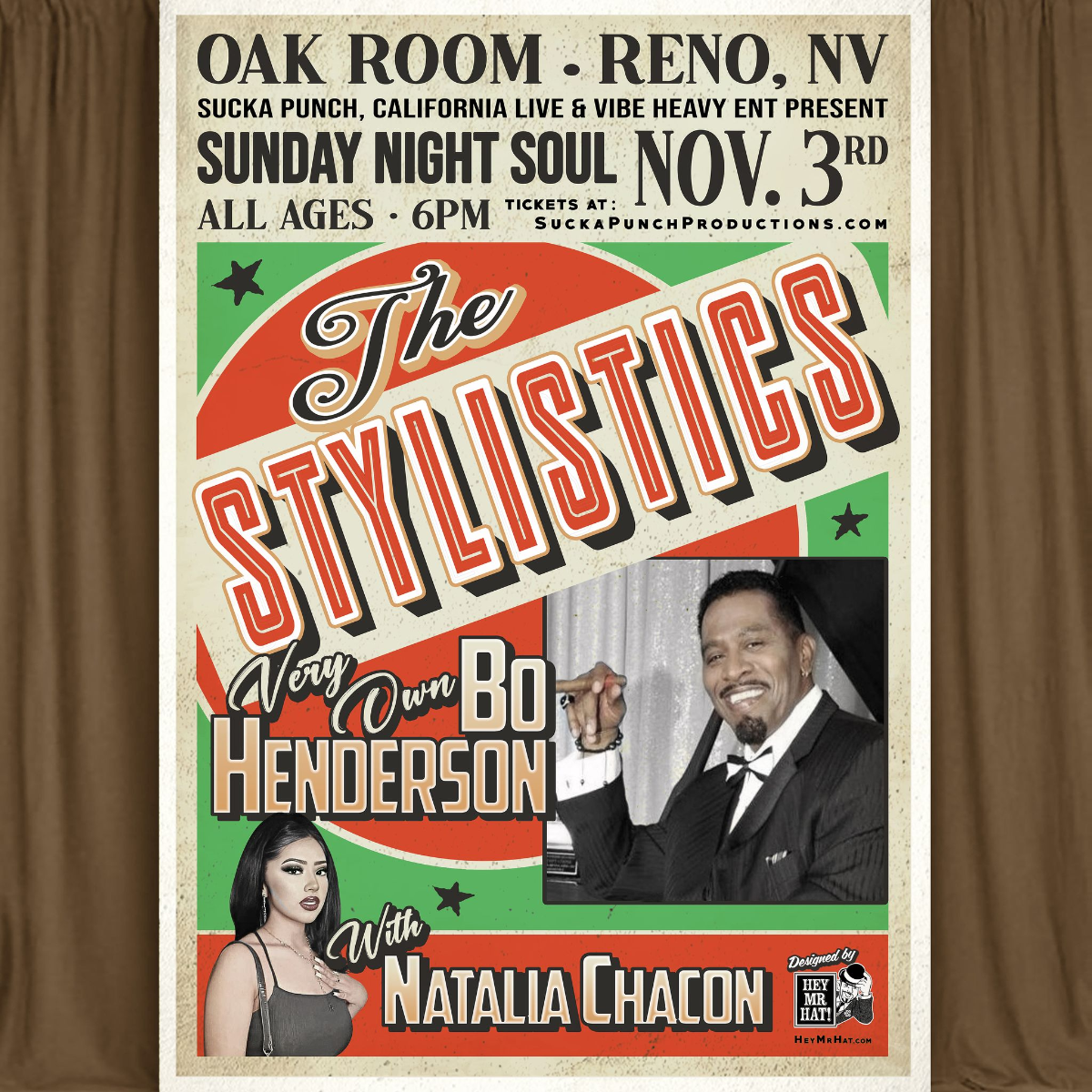 BO HENDERSON OF THE STYLISTICS WITH NATALIA CHACON LIVE IN CONCERT AT TH...