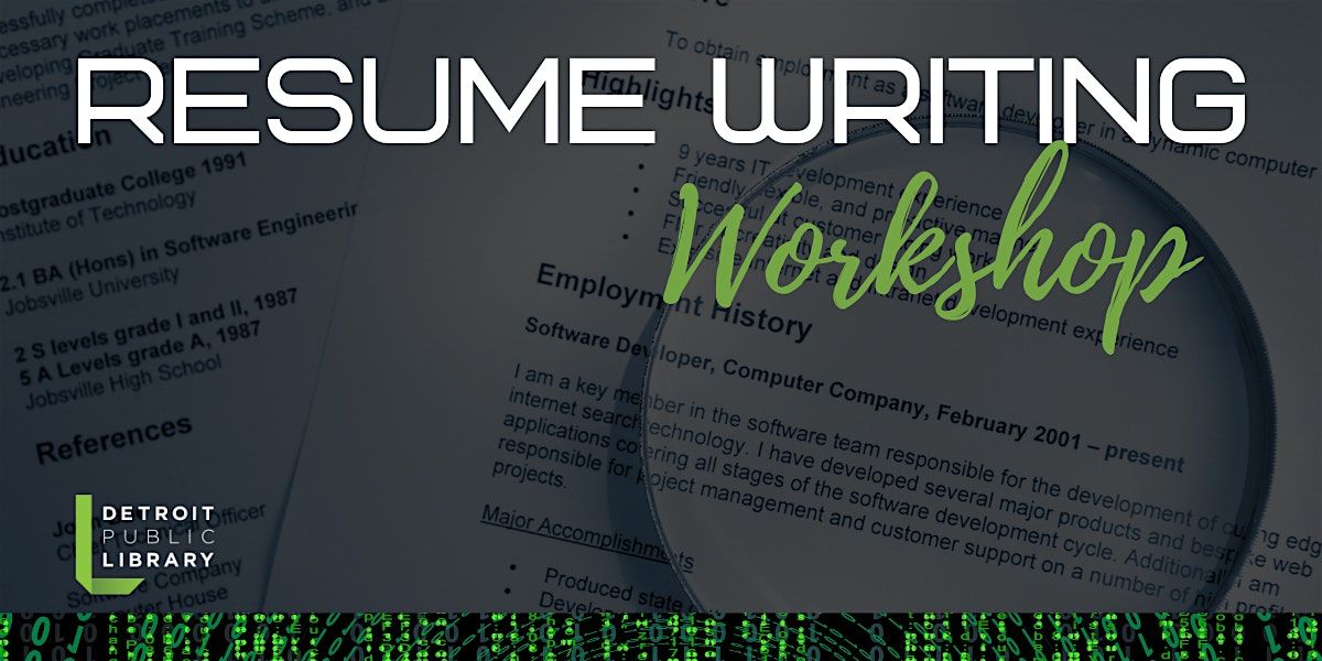 Resume Writing Workshop