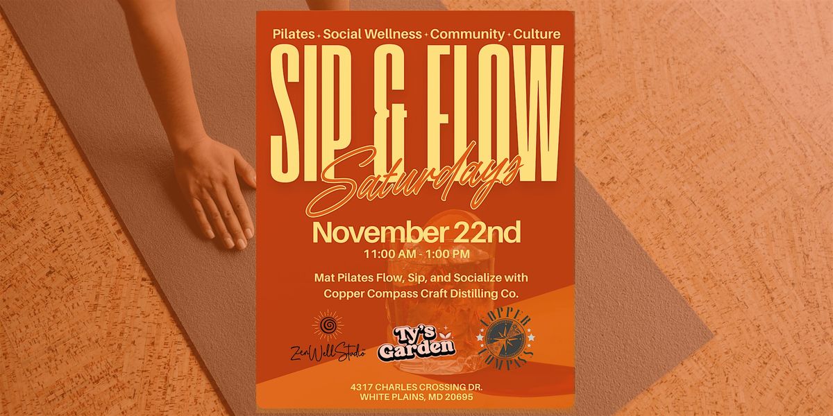 Sip & Flow Saturdays at Copper Compass Craft Distillery: Friendsgiving