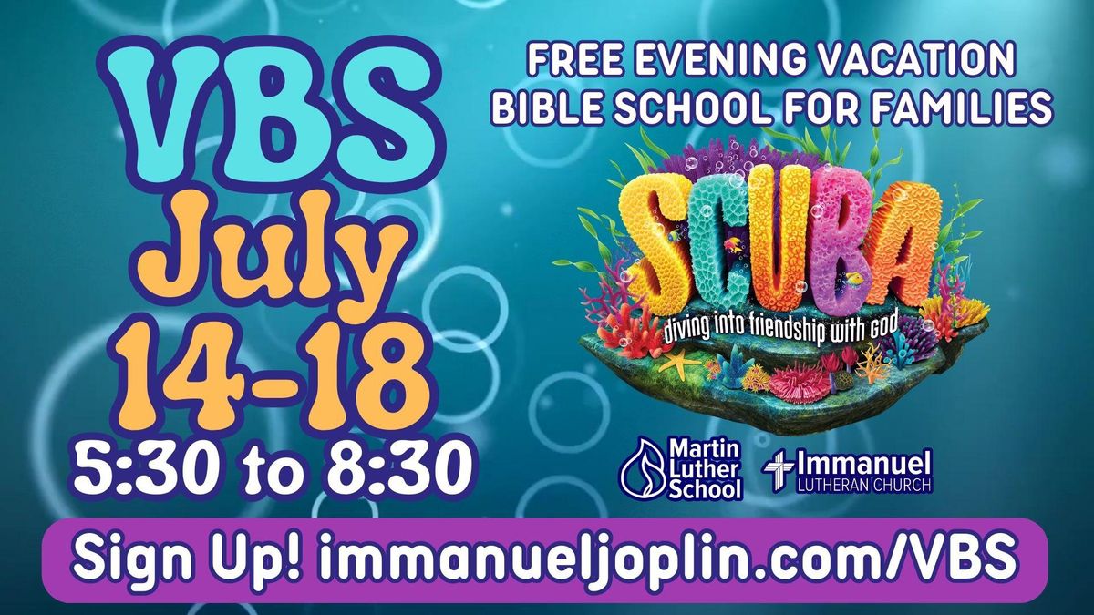 VBS 2024 — SCUBA Vacation Bible School at Immanuel Lutheran & Martin ...