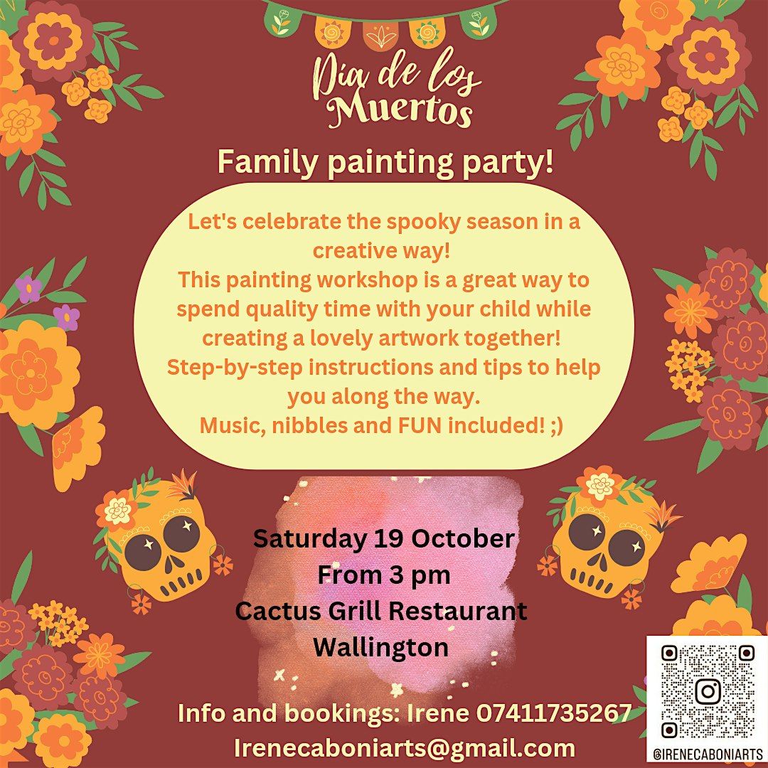 "D\u00eca de los Muertos" Halloween Families Painting party!