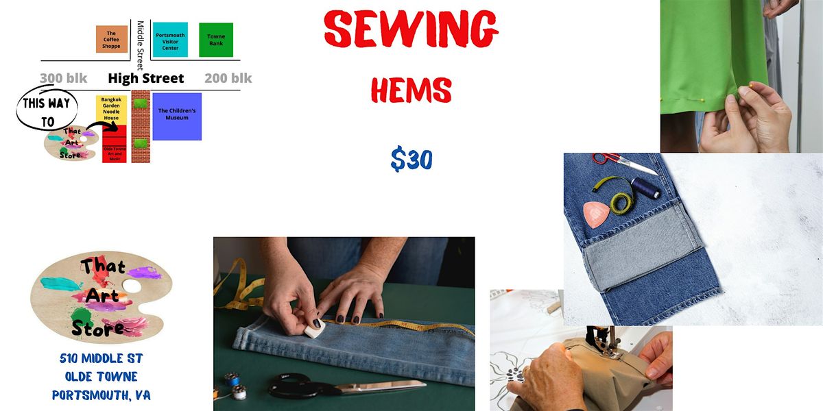 Sewing - Beginner basic hems